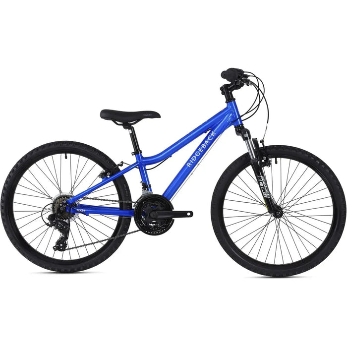 2023 Ridgeback MX24 24 Inch Kids Mountain Bike in Blue
