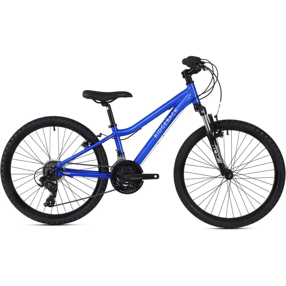 2023 Ridgeback MX24 24 Inch Kids Mountain Bike in Blue