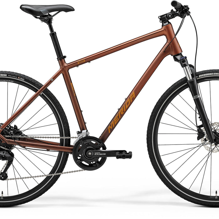 2024 Merida Crossway 100 Hybrid Bike in Brown