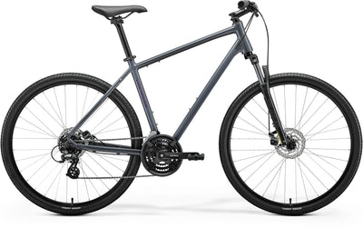 2027 Merida Crossway 10 Hybrid Bike In Glossy Cool Grey