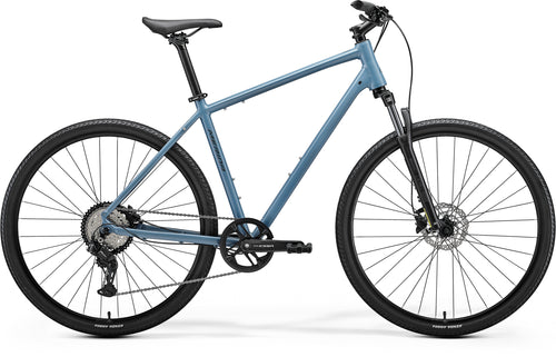 2027 Merida Crossway 20 Hybrid Bike In Silk Dove Blue