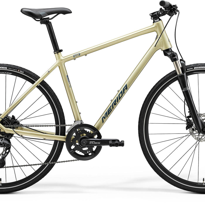 2025 Merida Crossway 300 Hybrid Bike in Beige