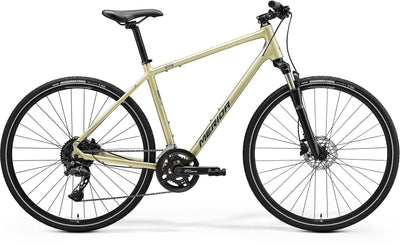 2025 Merida Crossway 300 Hybrid Bike in Beige