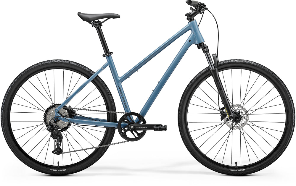 2027 Merida Crossway 20 Womens Hybrid Bike In Silk Dove Blue