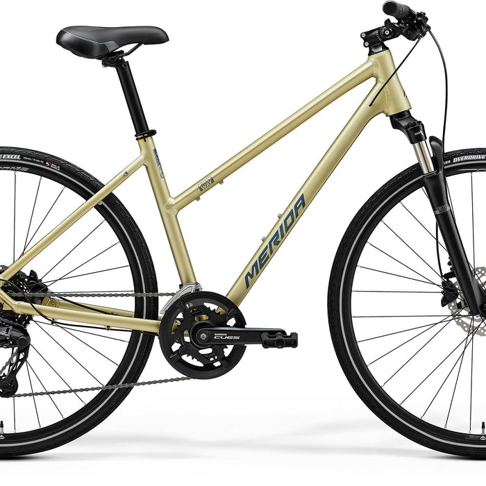2025 Merida Crossway 300 Womens Hybrid Bike in Beige
