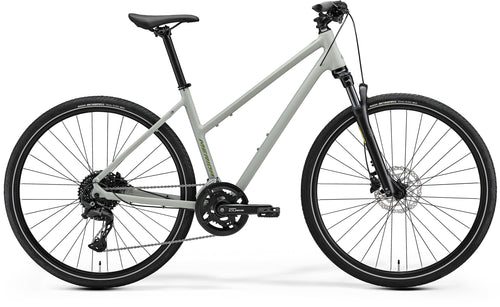 2027 Merida Crossway 300 Womens Hybrid Bike In Matt Early Moss Grey