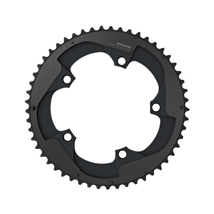SRAM Chain Ring Road Red B2 X-Glide 53T Yaw 11 Speed S3 130 Alum5mm Black Black 2-Pin (53-39)