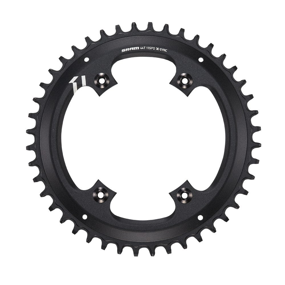 Sram Chain Ring X-Sync 44t 11 Speed apex1 Asymmetric 110bcd Alumblack bb30 Or Gxp: 11 spd 44t