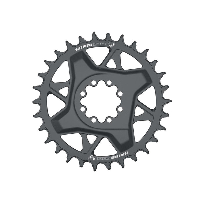 SRAM - Chain Ring T-Type Direct Mount 3mm Offset Eagle (Including 8 Bolts) Dark Polar - GX D1: DARK POLAR GREY 30T