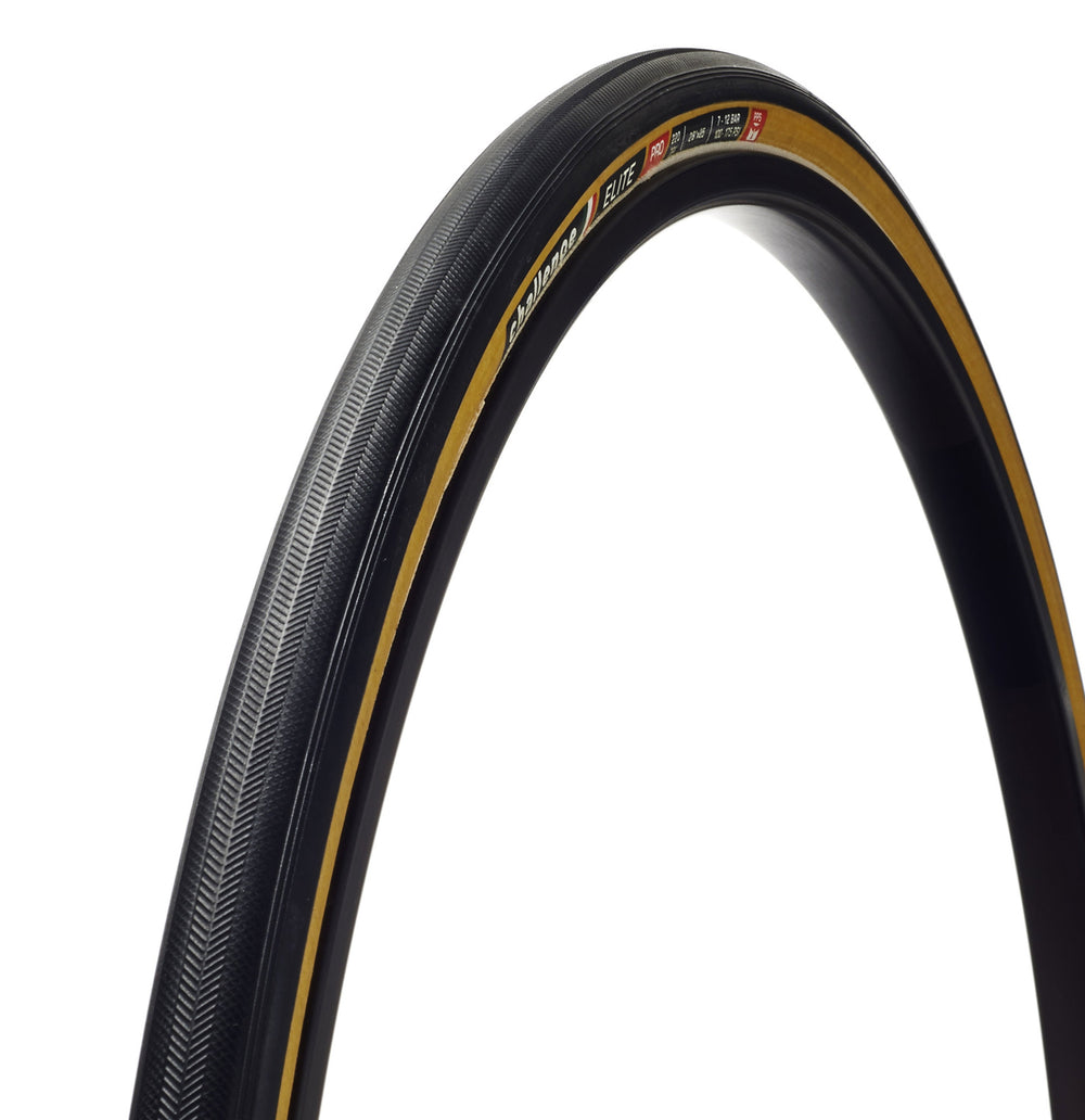 Challenge Elite Pro Handmade Tubular Road tyre in Tan