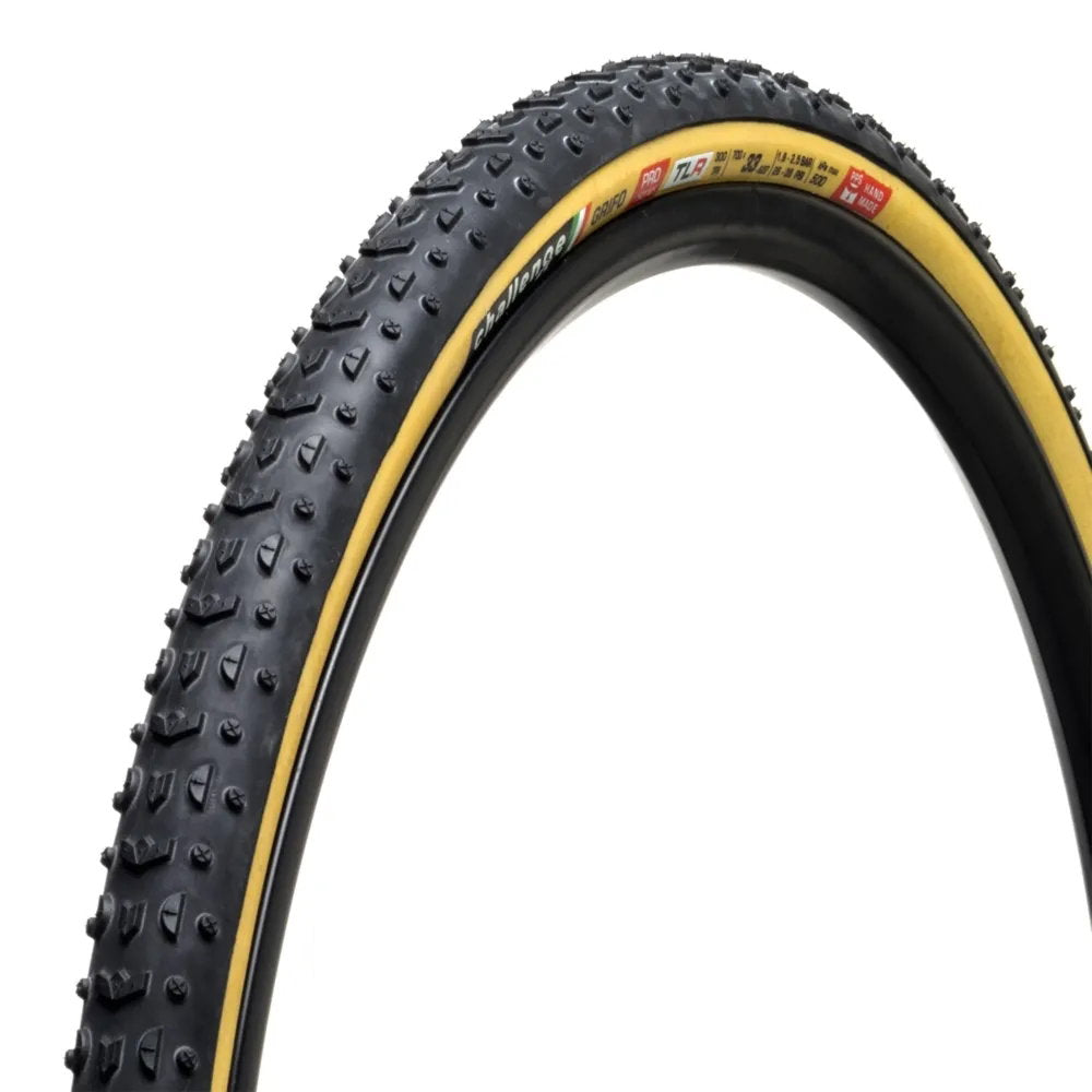 Challenge Grifo Handmade Tubeless Ready CX Tyre in Tan