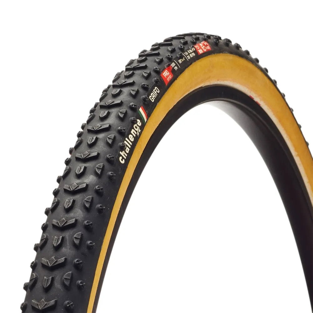 Challenge Grifo Handmade Pro Tubular CX Tyre in Tan