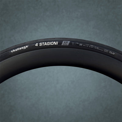 Challenge 4 Stagioni XP Handmade TLR Road Tyre in Black