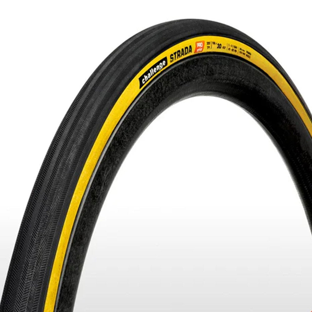 Challenge Strada Pro Handmade Clincher Road Tyres in Tan