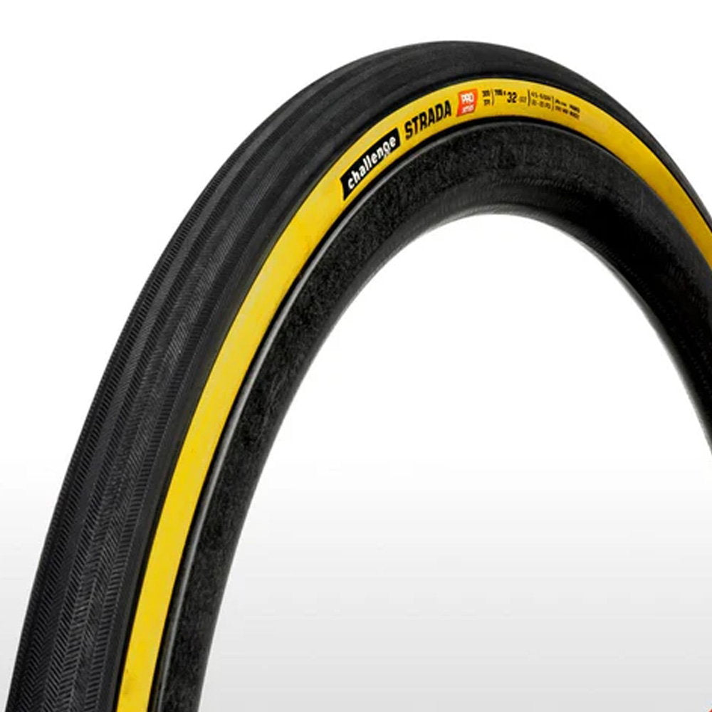 Challenge Strada Pro Handmade Clincher Road Tyres in Tan