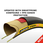Challenge Strada Pro Handmade Clincher Road Tyres in Tan