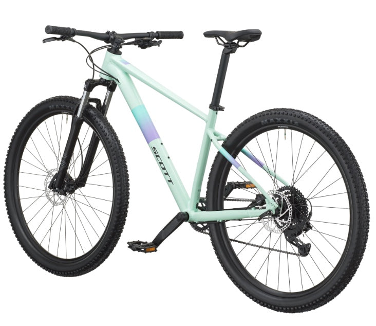 SCOTT Contrail 40 Hardtail Mountain Bike in Mint Green, detail view