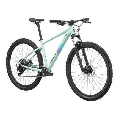 SCOTT Contrail 40 Hardtail Mountain Bike in Mint Green, detail view