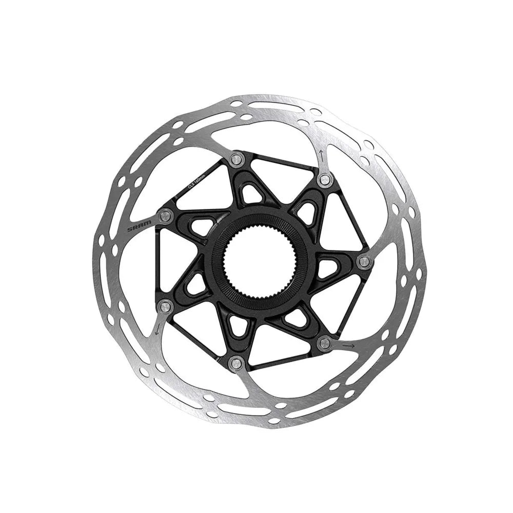 Sram Centerline 2 Piece Brake Disc Rotor Centerlock Rounded in Black