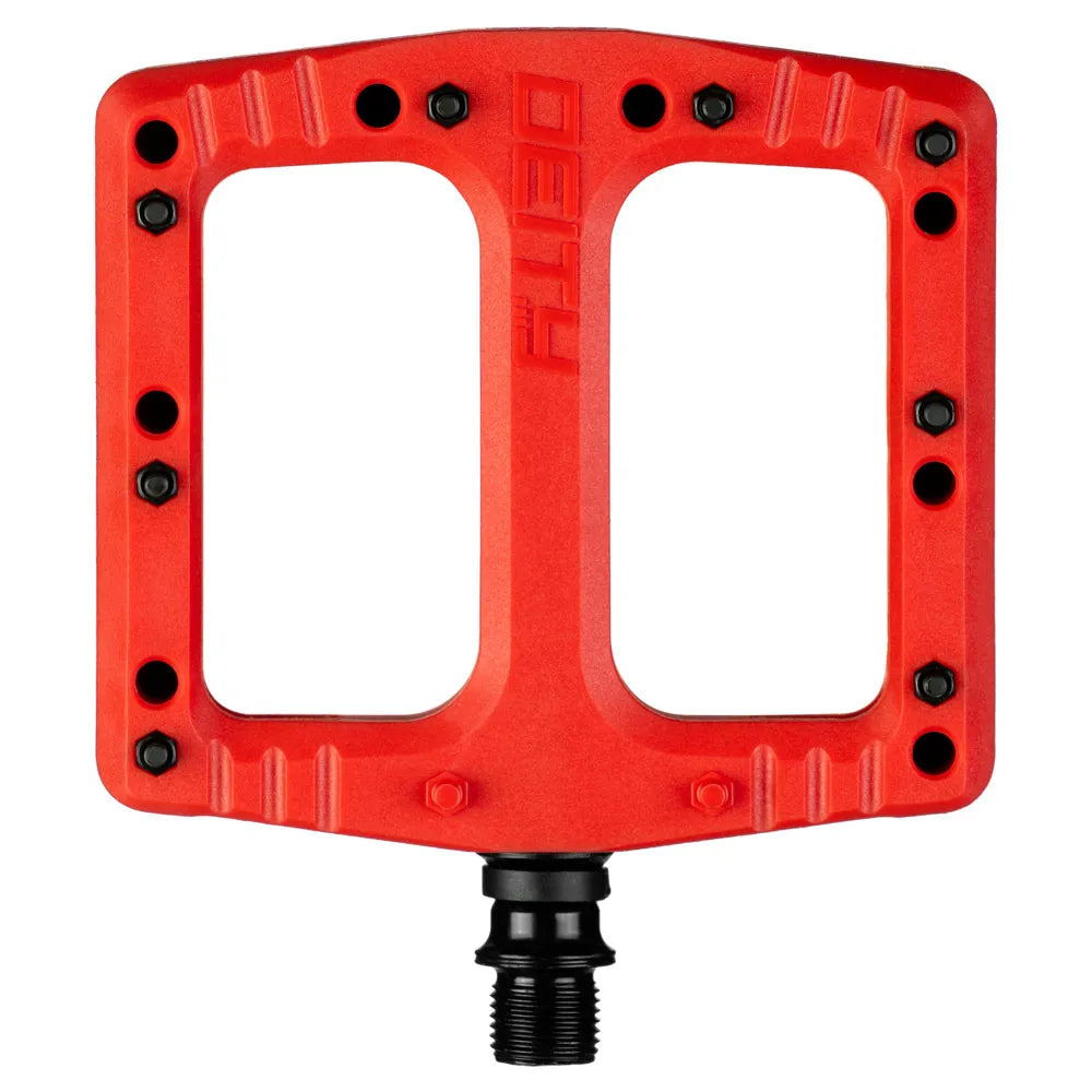 Deity Deftrap Mountain Bike Pedals in Red