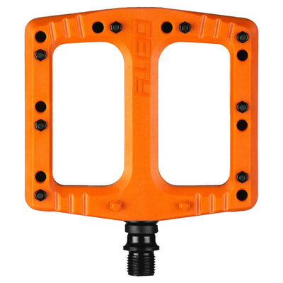 Deity Deftrap Mountain Bike Pedals in Orange