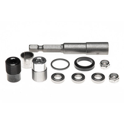 Deity Full Supervillain & Flat Trek Rebuild Kit (includes 2 spindles, 2 rebuild kits, with 1 socket tool)