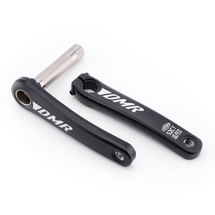 DMR Sect Aluminium Mountain Bike Cranks In Black 165mm Length