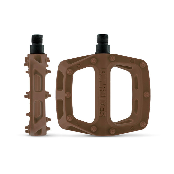 DMR V6 Plastic Pedal Cro-Mo Axle Brown