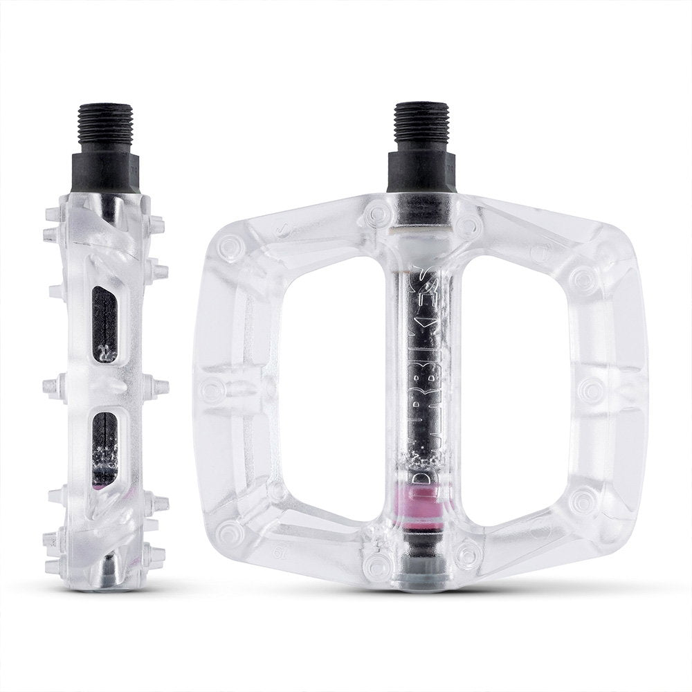 DMR V6 Plastic Pedal Cro-Mo Axle Clear