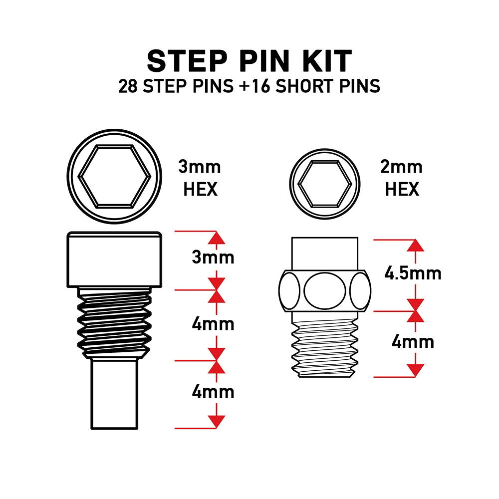 DMR Step Pin Black