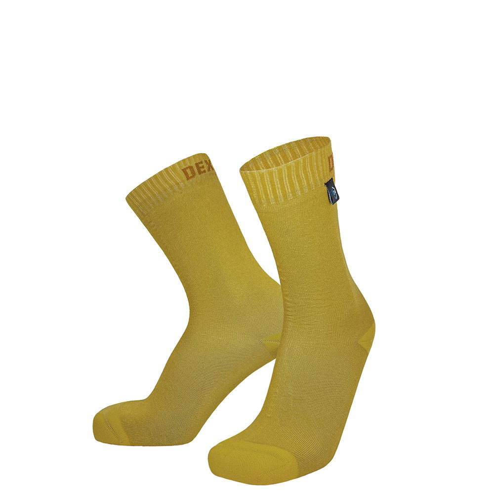 Dexshell Ultra Thin Crew Socks Sunset Yellow XL
