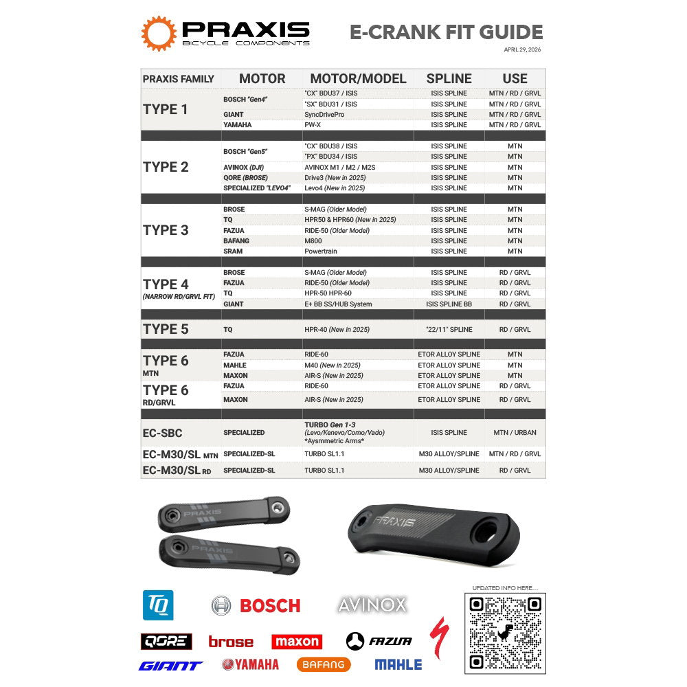 Praxis eCrank Set RIDE 60 MTN Alloy 160mm