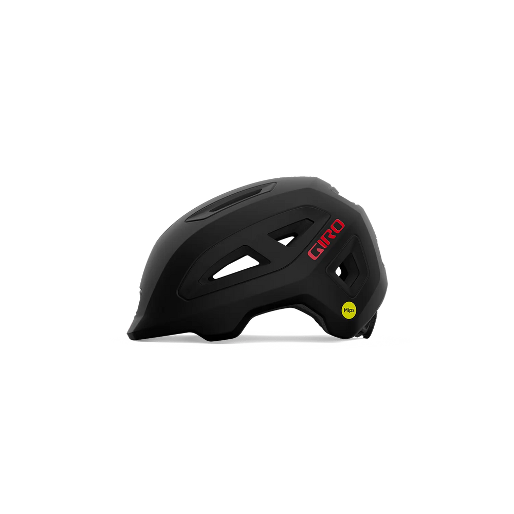 Giro Scamp Mips II Kids Mountain Bike Helmet in Black/Red