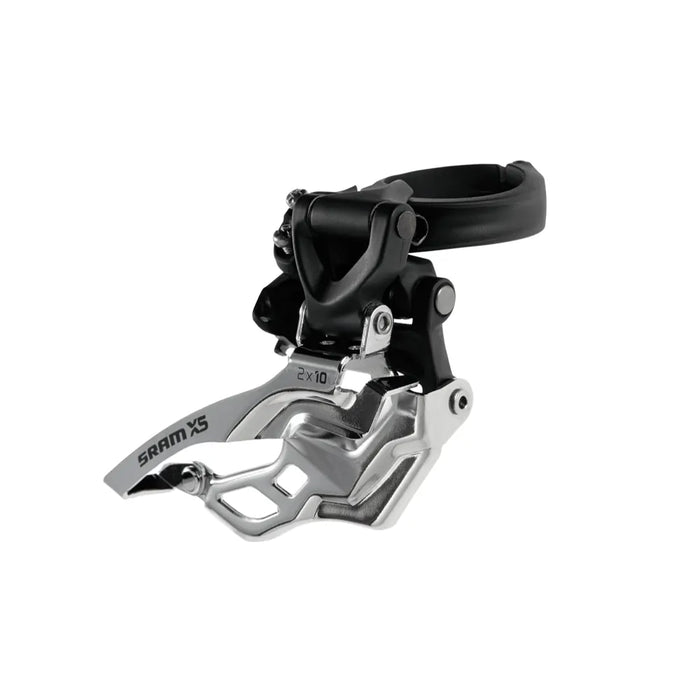Sram X5 2x10-speed Front Derailleur -  High Clamp 31.8/34.9mm Black Bottom Pull 