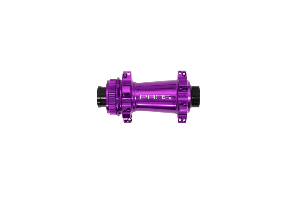 Hope Pro 5 Front Centre Lock S/Pull - 24H - 100mm QR,12mm,15mm - Purple / 100 x 15