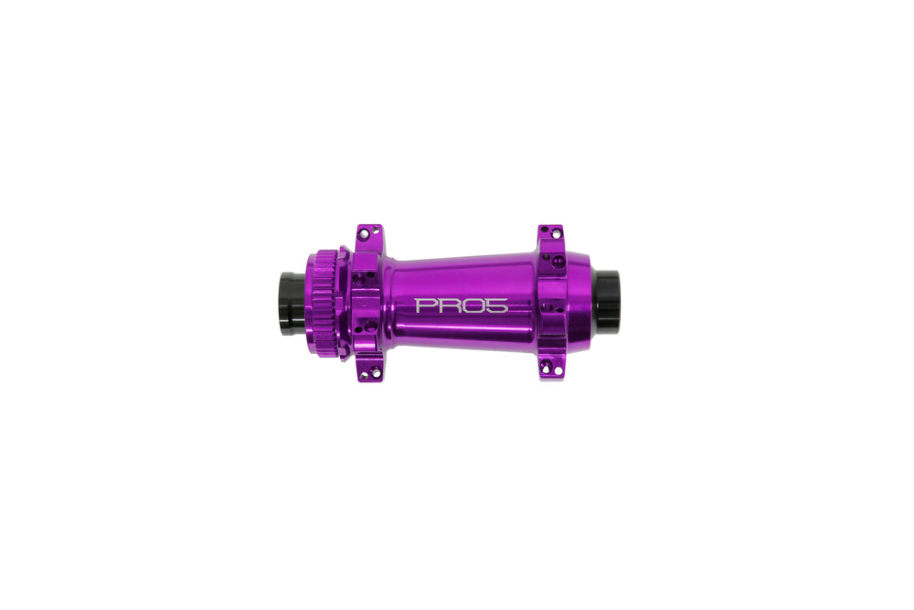 Hope Pro 5 Front Centre Lock S/Pull - 24H - 110mm 12mm,15mm - Purple