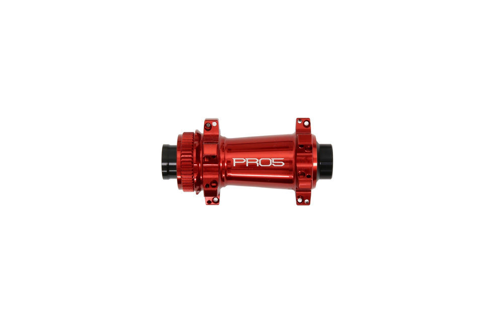 Hope Pro 5 Front Centre Lock S/Pull - 24H - 100mm QR,12mm,15mm - Red / 100 x 15