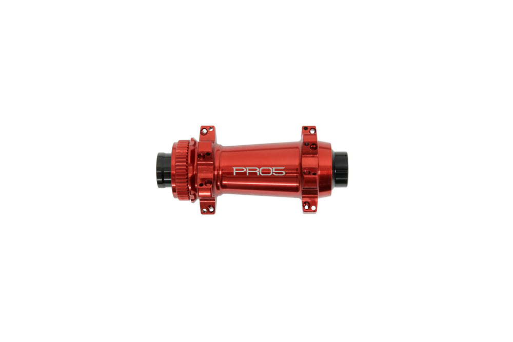 Hope Pro 5 Front Centre Lock S/Pull - 24H - 110mm 12mm,15mm - Red