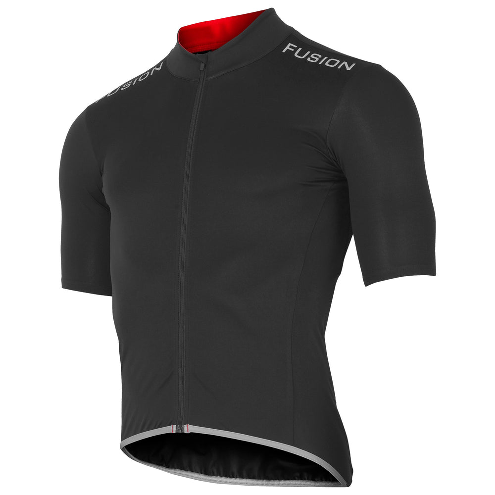 FUSION SLi CYCLING SHORT SLEEVE JACKET-BLACK-L