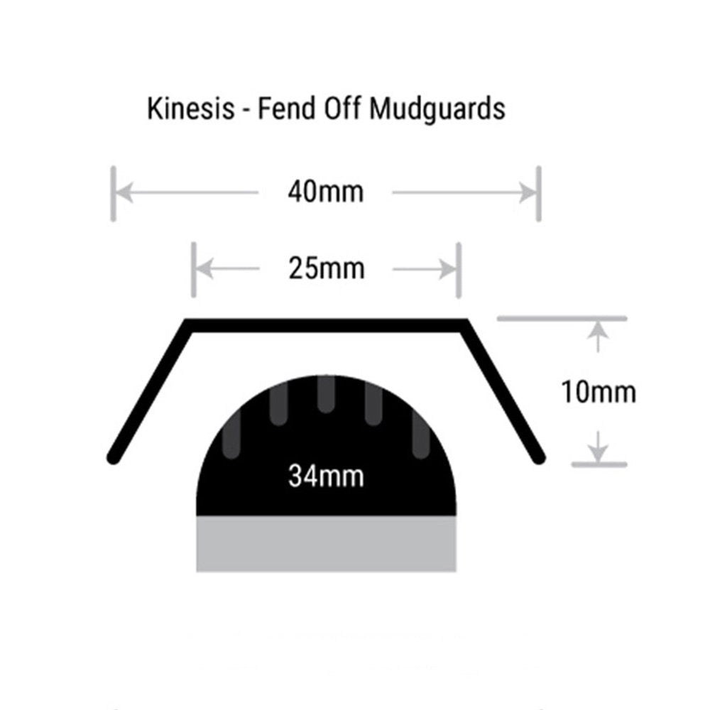 Kinesis Fend Off 40mm Mudguards Black