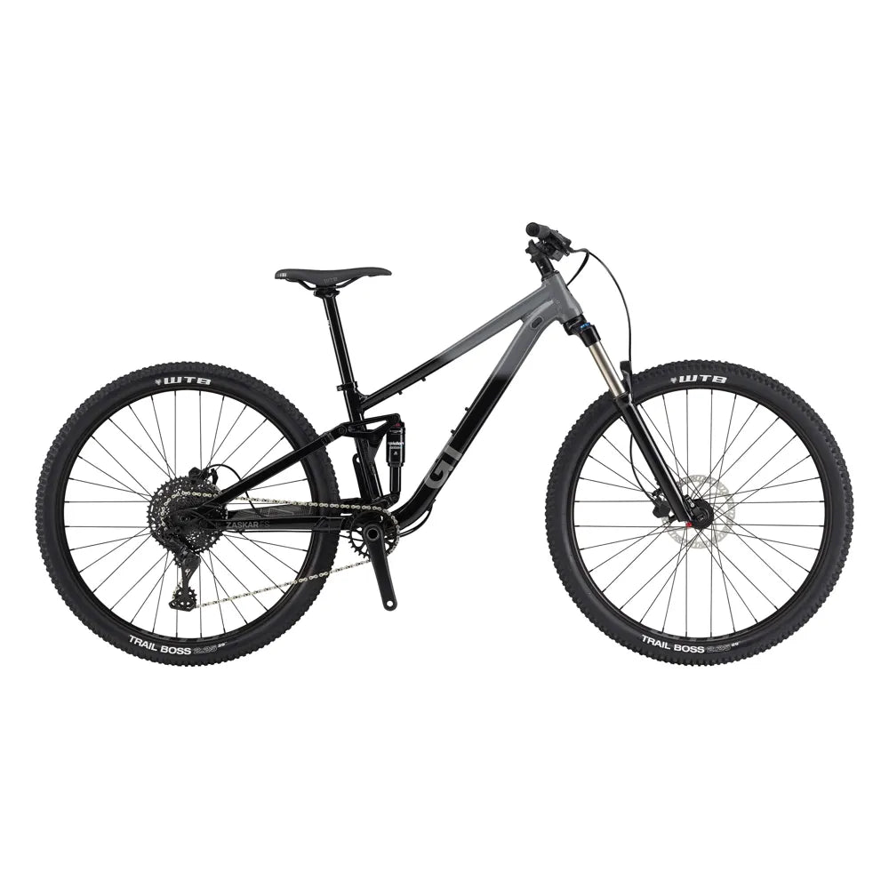 2023 GT Zaskar FS Sport Full Suspension Mountain Bike in Black