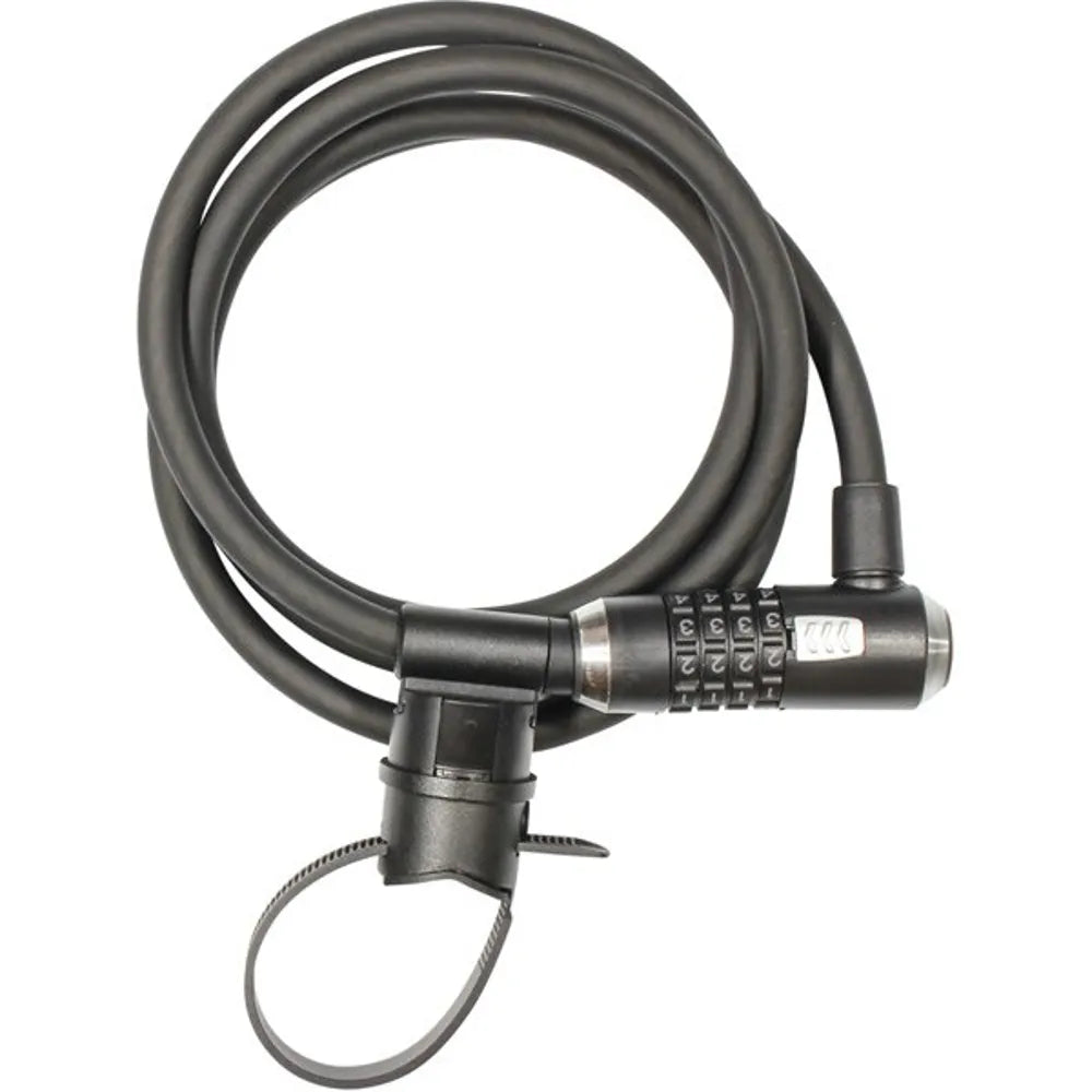 Kryptonite Kryptoflex 12mmx180mm Combination Cable Lock in Black