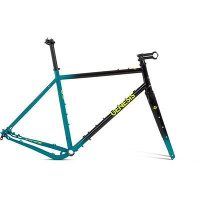 Genesis Fugio Steel Gravel Bike Frameset in Gren and Black