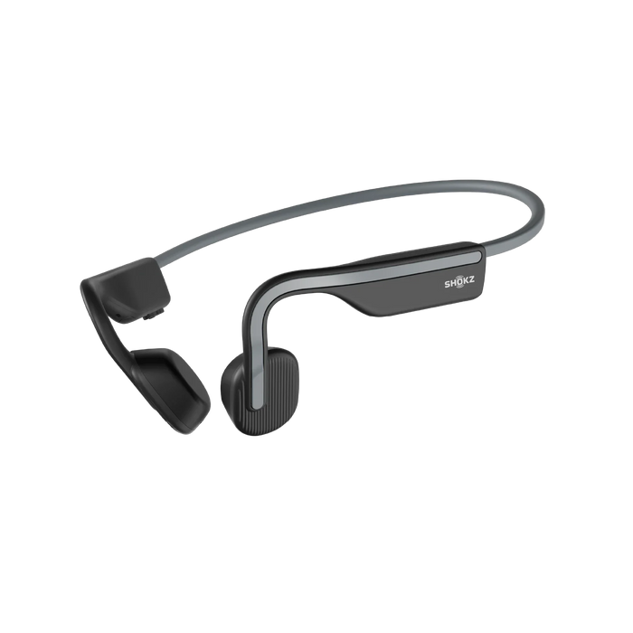 Shokz OpenMove bone conduction headphones in Slate Grey