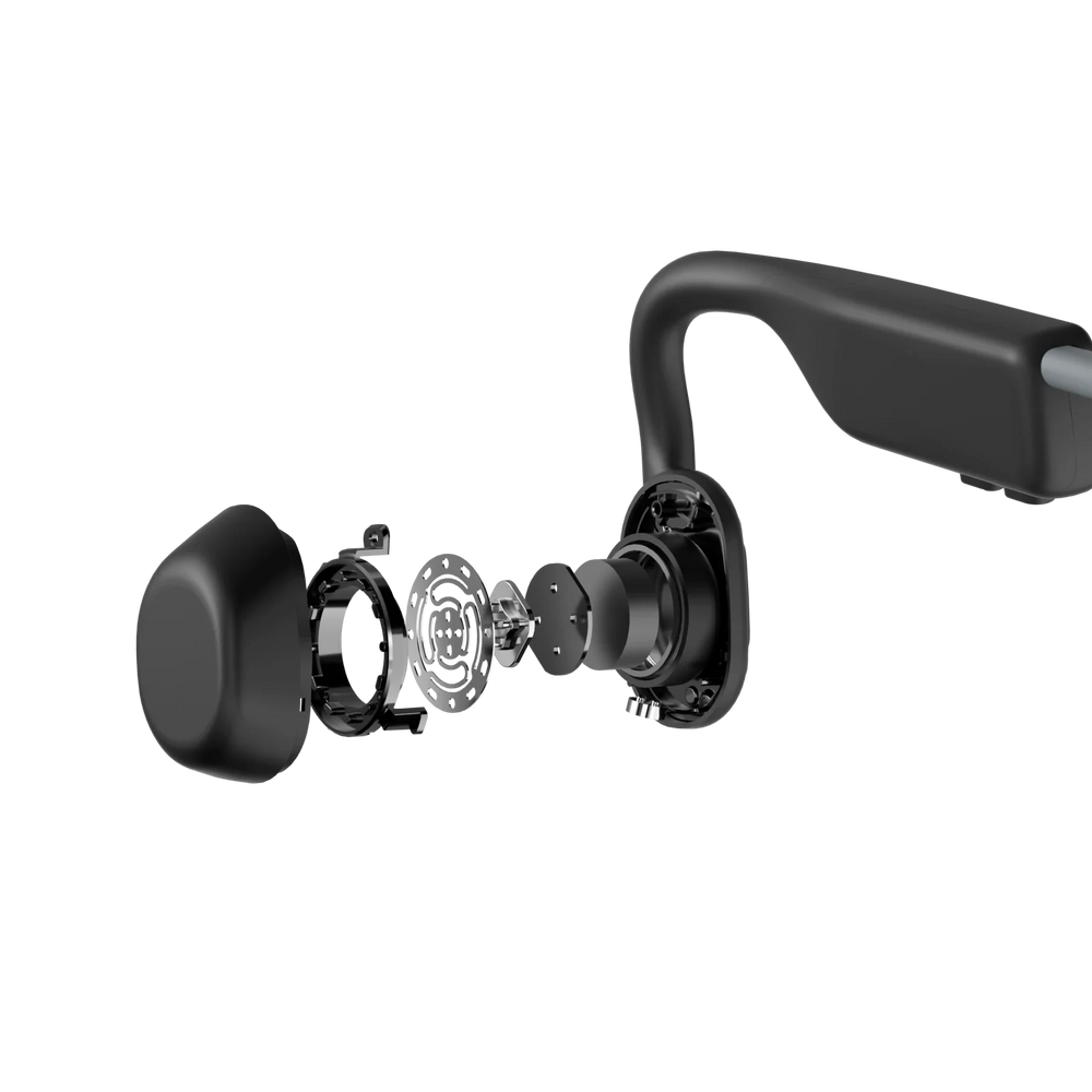 Shokz OpenMove in Slate Grey, controls