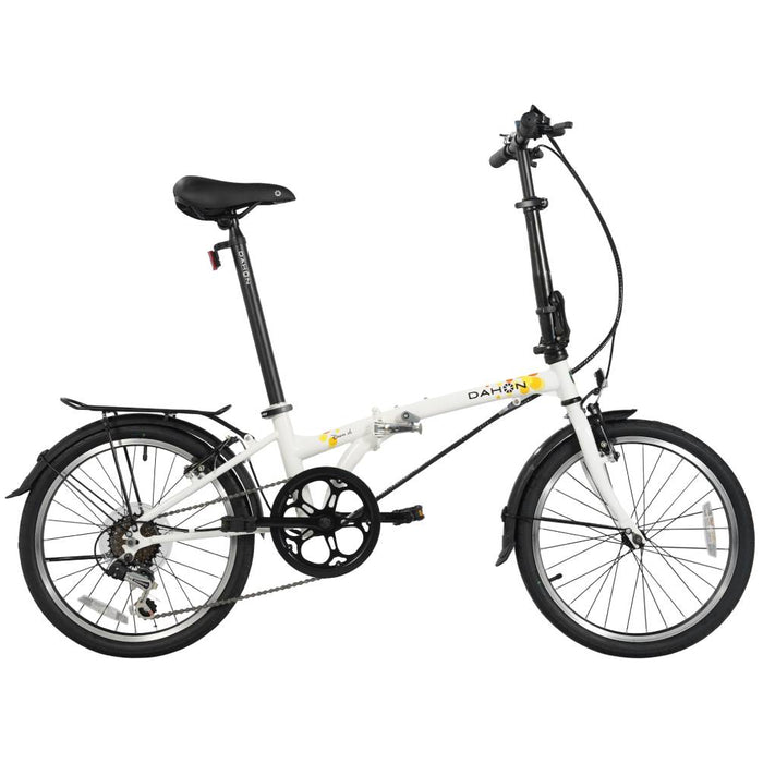 Dahon Dream D6 folding bike in Cloud, side view