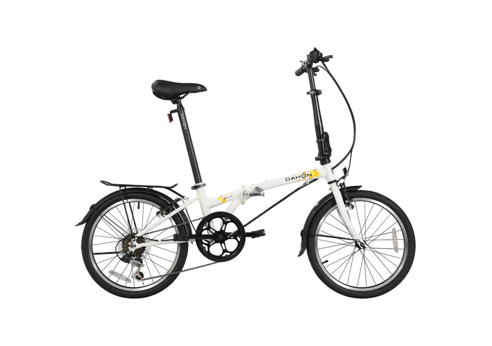 Dahon Dream D6 folding bike in Cloud, side view