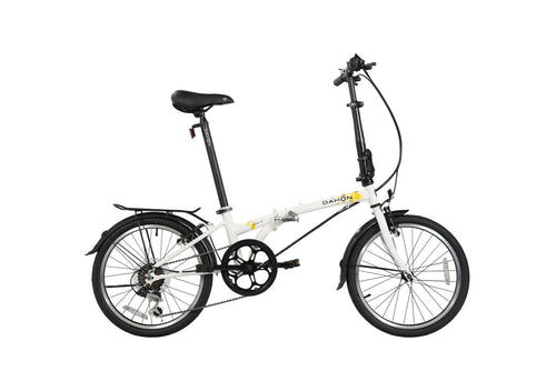 Dahon Dream D6 folding bike in Cloud, side view