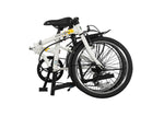 Dahon Dream D6 folding bike in Cloud, folded
