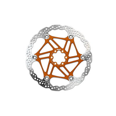 Hope 6 Bolt Floating Disc - 203mm in Orange